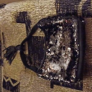 4/$80 New Black Sequined Purse